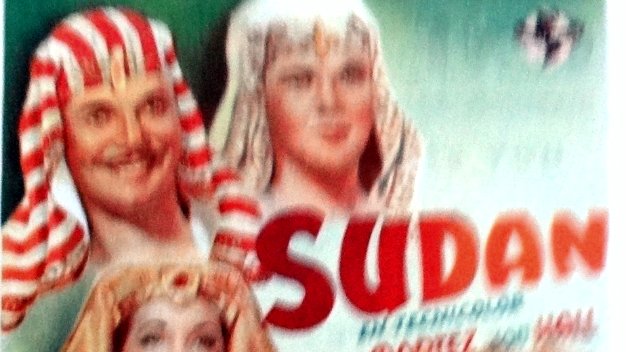 Sudan An original small poster for the hit movie with the title Sudan shown today in Cine Florida on 22 of June, 1948. Paper...